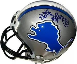 Lem Barney signed Detroit Lions Riddell Mini Helmet #20 HOF 92- COA