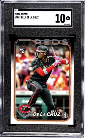Elly De La Cruz 2024 Topps Rookie Card (RC) #141- SGC Graded 10 Gem Mint (Cincinnati Reds)