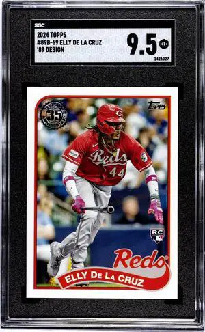 Elly De La Cruz 2024 Topps '89 Design Rookie Card (RC) #89B-69- SGC Graded 9.5 Mint+ (Cincinnati Reds)