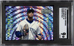 Ken Griffey, Jr. 1997 Skybox Metal Universe Magentic Field Card #4- SGC Graded 9 Mint (Seattle Mariners/HOF)