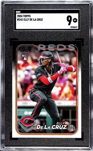 Elly De La Cruz 2024 Topps Rookie Card (RC) #141- SGC Graded 9 Mint (Cincinnati Reds)
