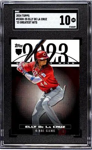 Elly De La Cruz 2024 Topps '23 Greatest Hits Rookie Card (RC) #23GH-25- SGC Graded 10 Gem Mint (Cincinnati Reds)