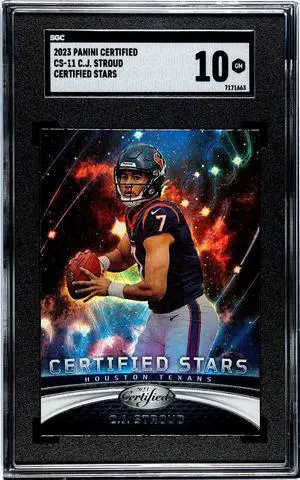 CJ/C.J. Stroud 2023 Panini Certified Stars Rookie Card (RC) #CS-11- SGC Graded 10 Gem Mint (Houston Texans)