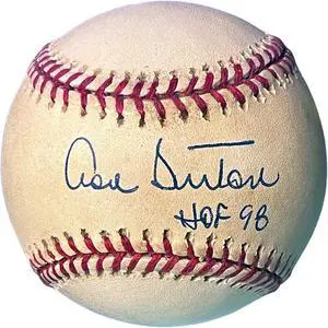 Don Sutton signed Official Rawlings RONL National League Baseball minor tone spots- COA (Dodgers/4XAS/300 Wins/3500 K's)