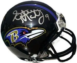 Steve McNair signed Baltimore Ravens Riddell NFL Mini Helmet #9 Beckett Review (Air McNair)