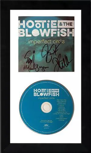 Hootie & The Blowfish Signed 2003 Imperfect Circle Booklet Cover w/ CD/Case 6.5x12 Custom Framing- Darius Rucker- COA