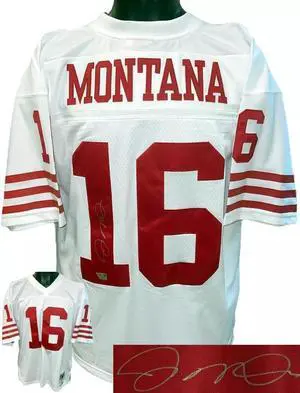 Joe Montana signed San Francisco 49ers Authentic Mitchell & Ness NFL Legacy Jersey Fanatics