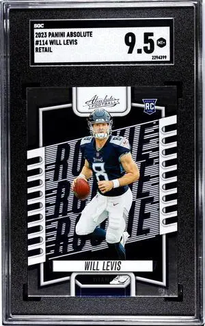 Will Levis 2023 Panini Absolute Retail Rookie Card (RC) #114- SGC Graded 9.5 Mint+ (Tennessee Titans)