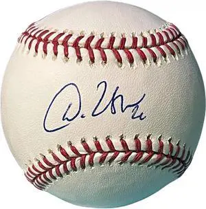 Dan Uggla signed Official Rawlings Major League Baseball #26 toned- COA (Marlins/Braves/3X All-Star)