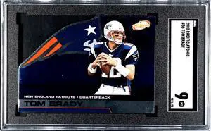 Tom Brady 2002 Pacific Atomic Die-Cut Card #56- SGC Graded 9 MT (HOF/Patriots/GOAT)