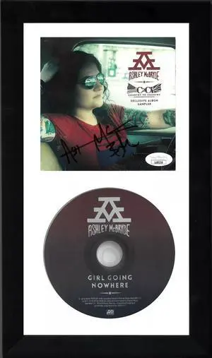 Ashley McBryde signed 2018 Country to Country Exclusive Album Sampler Cover w/Girl Going Nowhere CD 6.5x12 Custom Framing- JSA