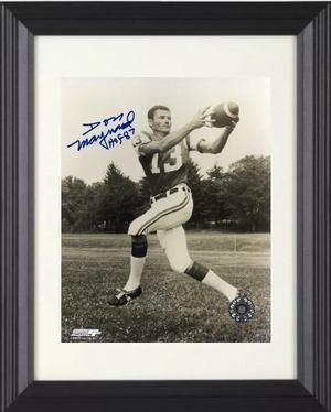 Don Maynard signed New York Jets Vintage Sepia NFL 8x10 Photo HOF 87 Custom Framing- COA