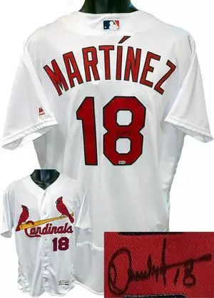 Carlos Martinez signed St. Louis Cardinals Majestic MLB Authentic Collection Flex Base Jersey #18 SZ 48 MLB Certified Hologram