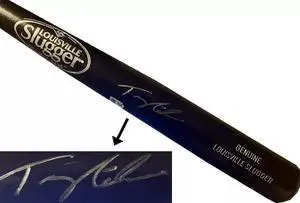 Tommy Edman signed Louisville Slugger Black Pro Model 34 Bat MLB Authentic Hologram (Cardinals/Dodgers/2021 GG)