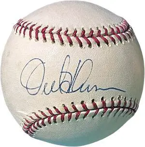 Orel Hershiser signed Official Rawlings Major League Baseball- COA (Dodgers/Rangers/88CY/WSC/3XAS)