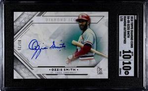 Ozzie Smith signed 2018 Topps Diamond Icons Autographed On Card Auto #DA-OS- /25- SGC Graded 10 Gem Mint/10 Auto (Cardinals/HOF)