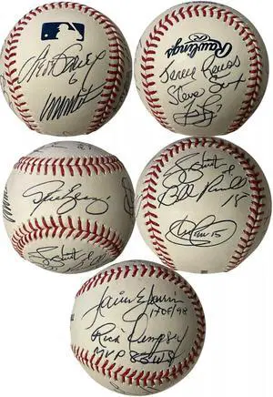 Los Angeles Dodgers signed Official Rawlings MLB Baseball 11 sigs- Beckett (Jarrin/Garvey/Sax/Yeager/Dempsey/Stewart/Russell)