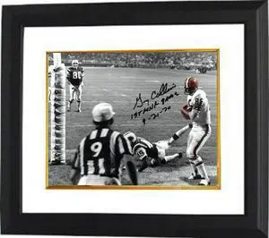 Gary Collins signed Cleveland Browns Spotlight 8x10 Photo Custom Framing 1st MNF Game 9-21-70