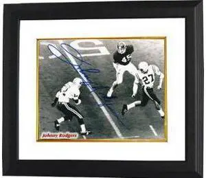 Athlon CTBL-BW904 Johnny Rodgers Signed Nebraska Cornhuskers 8 x 10 Photo Custom Framed