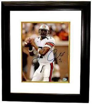 Athlon CTBL-BW3828F Jason Campbell Signed Auburn Tigers 8 x 10 Photo Custom Framed