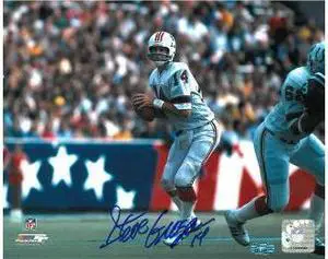 Steve Grogan signed New England Patriots 8X10 Photo