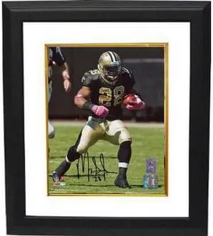 Mark Ingram signed New Orleans Saints 8x10 Photo Custom Framed- Ingram Hologram