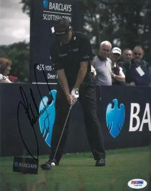 Lee Westwood signed 8x10 Photo Barclay's Scottish Open- PSA Hologram