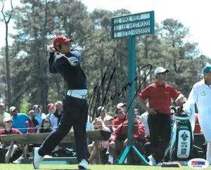 Matteo Manassero signed 8x10 Photo The Masters at Augusta National- PSA Hologram