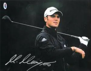 Martin Kaymer signed 11x14 Photo- PSA Hologram