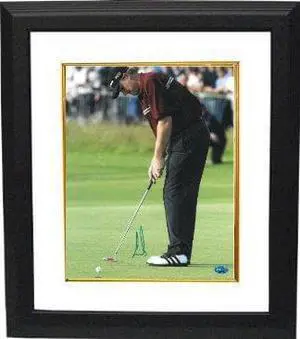 Athlon CTBL-BW14089 Ernie Els Signed Photo Custom Framed 2002 British Open Putt - PSA Hologram - 11 x 14