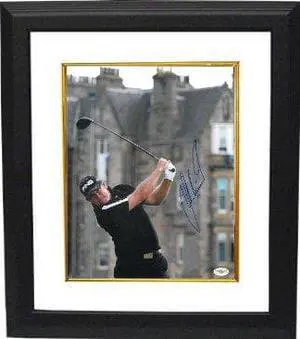 Athlon CTBL-BW14083 Lee Westwood Signed Photo Custom Framed Old Course At St. Andrews British Open - JSA Hologram - 11 x 14