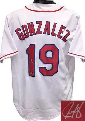 Juan Gonzalez signed White TB Custom Stitched Baseball Jersey XL