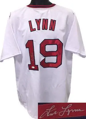 Fred Lynn signed White TB Custom Stitched Baseball Jersey XL- JSA Hologram