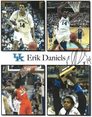 Erik Daniels signed Kentucky Wildcats 11x14 Photo #14 (4 photos)