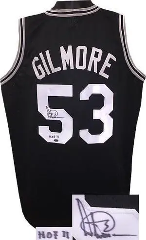 Artis Gilmore signed Black TB Custom Stitched Basketball Jersey HOF 11 XL- Leaf Hologram