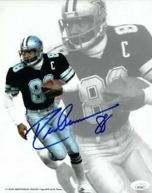 Drew Pearson signed Dallas Cowboys 8x10 Photo #88- JSA Hologram