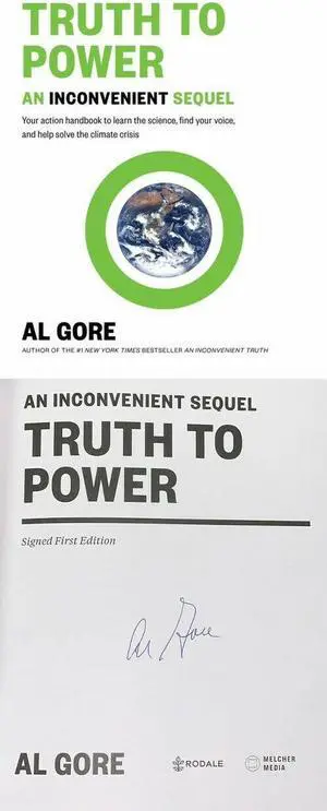 Al Gore signed An Inconvenient Sequel- Truth To Power First Edition Soft Cover Book- JSA Hologram (Vice-President)