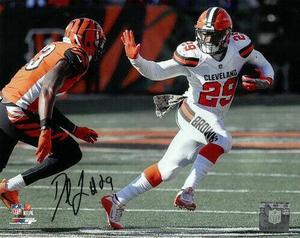 Duke Johnson signed Cleveland Browns 8x10 Photo #29 (vs Bengals)