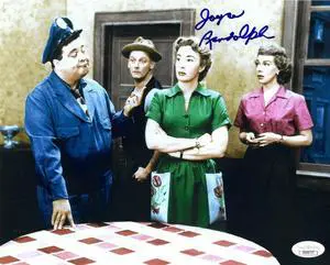 Joyce Randolph signed Honeymooners Trixie Norton Vintage Color 8x10 Photo- JSA Hologram #DD64737