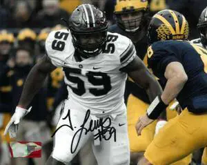 Tyquan Lewis signed Ohio State Buckeyes 8x10 Photo #59