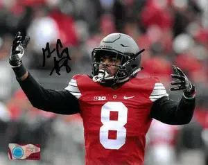 Gareon Conley signed Ohio State Buckeyes 8X10 Photo #8 (horizontal)