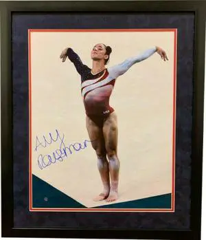 Aly Raisman signed Team USA Olympics Gymnastics 16x20 Photo Custom Framing imperfect- Steiner Hologram