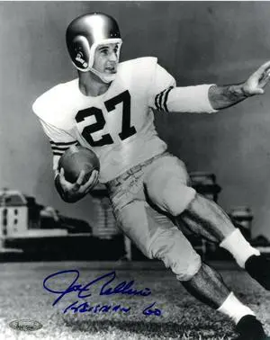 Joe Bellino signed Navy Midshipmen Vintage B&W 8x10 Photo Heisman 60- Tri-Star Hologram