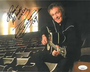 Whisperin' Bill Anderson signed Country Music Hall of Fame Color 8x10 Photo To Pam All Best Wishes- JSA Hologram #DD39342