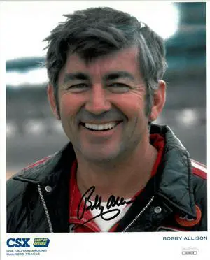 Bobby Allison signed NASCAR CSX 8x10 Photo- JSA Hologram #DD39314