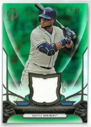Robinson Cano Seattle Mariners 2016 Topps Tribute Game Worn Relic Card #TD-RCA- LTD 23/99