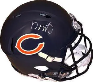 David Montgomery signed Chicago Bears Riddell FS Speed Rep Helmet- JSA Witnessed Hologram