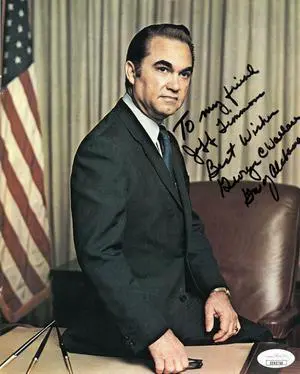 George C. Wallace signed Governor of Alabama 8x10 Photo To My Friend Jeff Timmons Best Wishes- JSA Hologram #EE62750