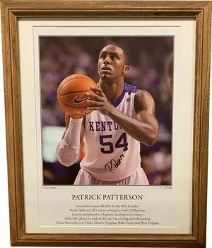 Patrick Patterson signed Kentucky Wildcats 13x18 Photo Custom Framing #54