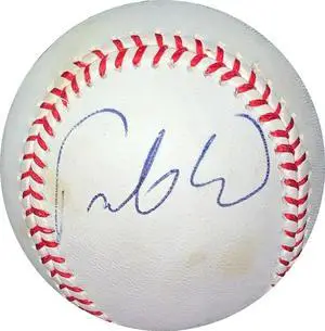 Fausto Carmona signed Rawlings Official Major League Baseball tone spots- JSA Hologram #EE63125 (Indians/Rays/Dodgers)